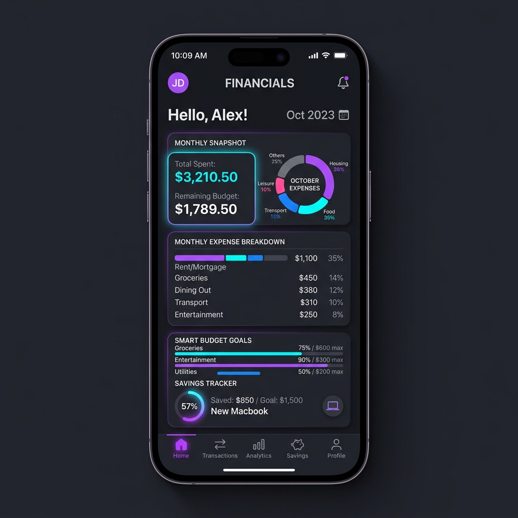 Financials App - App de Finanzas Personales y Presupuesto